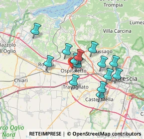 Mappa Via Giosuè Carducci, 25035 Ospitaletto BS, Italia (5.74214)