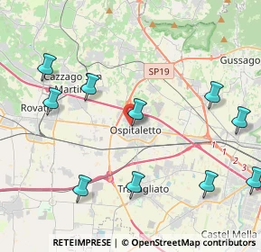 Mappa Via Giosuè Carducci, 25035 Ospitaletto BS, Italia (5.33545)