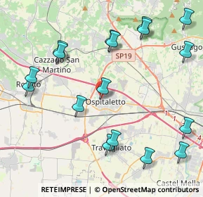 Mappa Via Giosuè Carducci, 25035 Ospitaletto BS, Italia (4.98353)