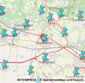 Mappa Via Giosuè Carducci, 25035 Ospitaletto BS, Italia (6.4905)