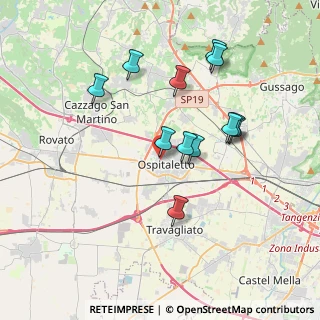 Mappa Vicolo Benaco, 25035 Ospitaletto BS, Italia (3.4225)