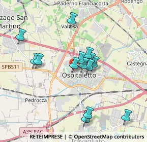 Mappa Via Giosuè Carducci, 25035 Ospitaletto BS, Italia (1.66929)