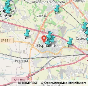 Mappa Via Giosuè Carducci, 25035 Ospitaletto BS, Italia (2.65917)