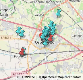 Mappa Via Giosuè Carducci, 25035 Ospitaletto BS, Italia (1.164)