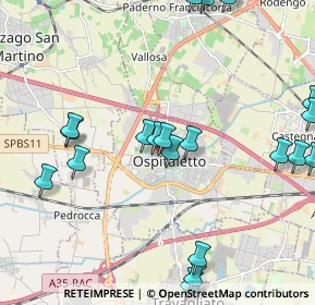 Mappa Via Giosuè Carducci, 25035 Ospitaletto BS, Italia (2.5225)