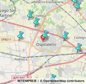 Mappa Vicolo Benaco, 25035 Ospitaletto BS, Italia (2.93273)