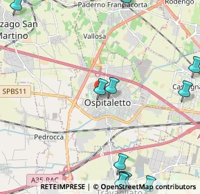 Mappa Via Giosuè Carducci, 25035 Ospitaletto BS, Italia (3.10909)