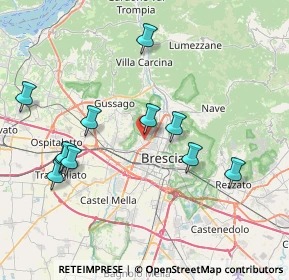 Mappa 25127 Brescia BS, Italia (8.07545)
