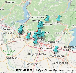 Mappa 25127 Brescia BS, Italia (9.85143)