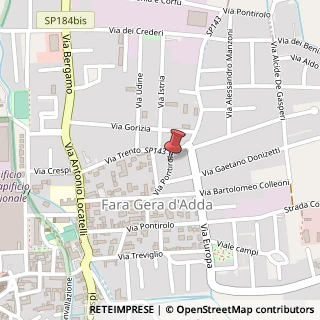 Mappa Via Pontirolo, 25/A, 24045 Fara Gera d'Adda, Bergamo (Lombardia)