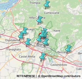 Mappa Poliambulatorio Zadei Clinic, 25128 Brescia BS, Italia (5.4325)