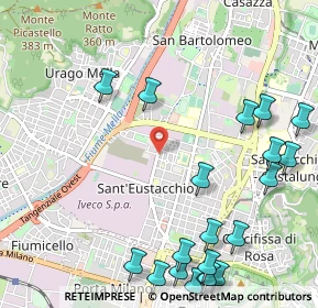 Mappa Poliambulatorio Zadei Clinic, 25128 Brescia BS, Italia (1.432)