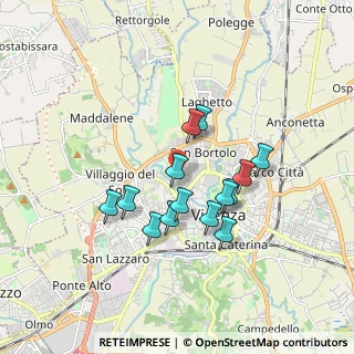 Mappa Via Giuseppe Giacosa, 36100 Vicenza VI, Italia (1.45214)