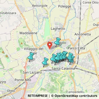 Mappa Via Giuseppe Giacosa, 36100 Vicenza VI, Italia (1.53636)