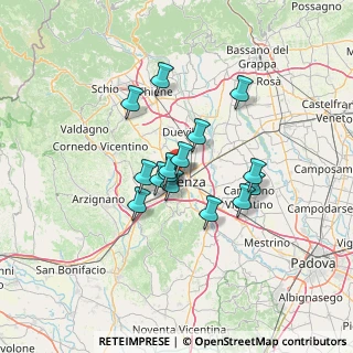 Mappa Via Giuseppe Giacosa, 36100 Vicenza VI, Italia (9.824)