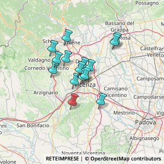Mappa Via Giuseppe Giacosa, 36100 Vicenza VI, Italia (9.99133)