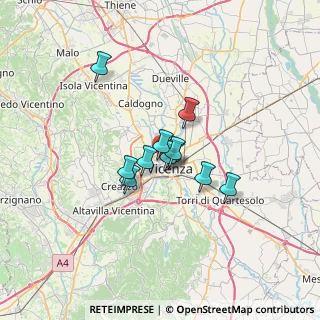 Mappa Via Giuseppe Giacosa, 36100 Vicenza VI, Italia (4.19909)
