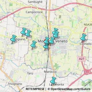 Mappa Via Alessandro Volta, 30037 Mogliano Veneto TV, Italia (1.72636)