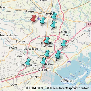 Mappa Via Alessandro Volta, 30037 Mogliano Veneto TV, Italia (7.01727)