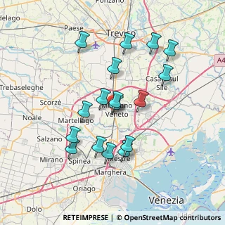 Mappa Via Alessandro Volta, 30037 Mogliano Veneto TV, Italia (6.74294)