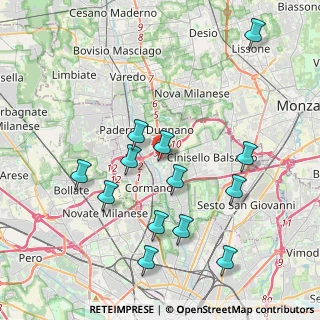 Mappa Via Monte Grappa, 20085 Cusano Milanino MI, Italia (4.13846)