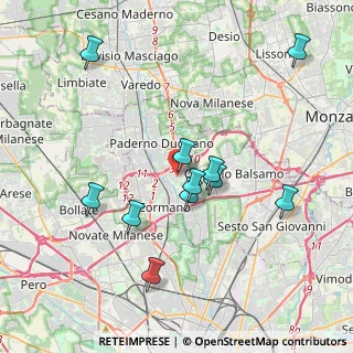 Mappa Via Monte Grappa, 20085 Cusano Milanino MI, Italia (3.75364)