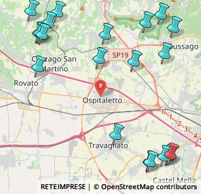 Mappa Via Paolo VI, 25035 Ospitaletto BS, Italia (5.9675)