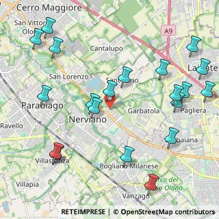 Mappa Via Ariosto, 20014 Nerviano MI, Italia (2.613)
