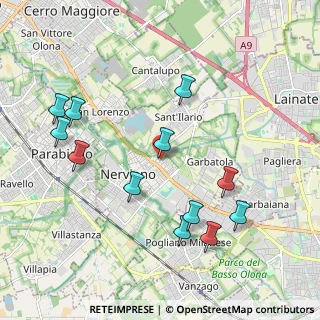 Mappa Via Ariosto, 20014 Nerviano MI, Italia (2.14167)