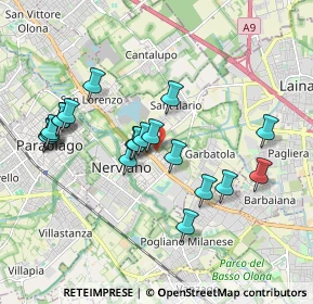 Mappa Via Ariosto, 20014 Nerviano MI, Italia (1.8185)