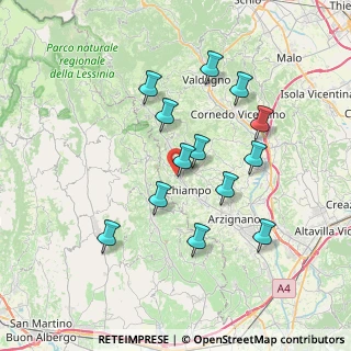 Mappa Via Antonio Fogazzaro, 36072 Chiampo VI, Italia (6.73462)