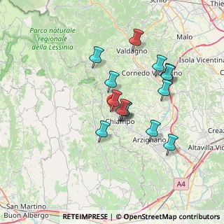 Mappa Via Antonio Fogazzaro, 36072 Chiampo VI, Italia (5.95714)