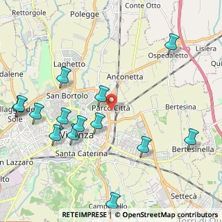 Mappa Via Pierluigi Nervi, 36100 Vicenza VI, Italia (2.51429)