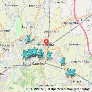 Mappa Via Pierluigi Nervi, 36100 Vicenza VI, Italia (2.13077)