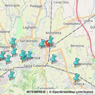 Mappa Via Pierluigi Nervi, 36100 Vicenza VI, Italia (2.91429)