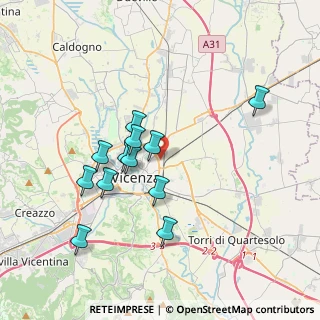 Mappa Via Pierluigi Nervi, 36100 Vicenza VI, Italia (3.3175)