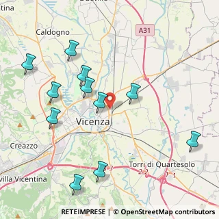 Mappa Via Pierluigi Nervi, 36100 Vicenza VI, Italia (4.50091)