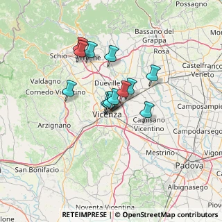 Mappa Via Pierluigi Nervi, 36100 Vicenza VI, Italia (9.42923)