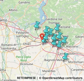 Mappa Via Padule, 25035 Ospitaletto BS, Italia (9.72833)