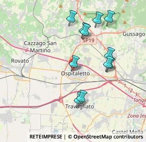 Mappa Via Padule, 25035 Ospitaletto BS, Italia (3.74818)
