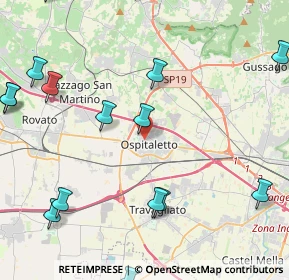 Mappa Via Padule, 25035 Ospitaletto BS, Italia (6.4095)