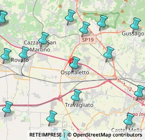 Mappa Via Sant'Antonio, 25035 Ospitaletto BS, Italia (6.4945)