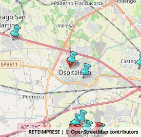 Mappa Via Sant'Antonio, 25035 Ospitaletto BS, Italia (3.24231)