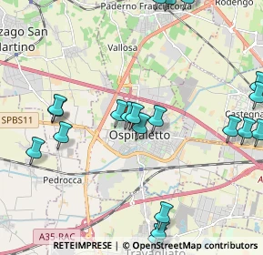 Mappa Via Sant'Antonio, 25035 Ospitaletto BS, Italia (2.515)