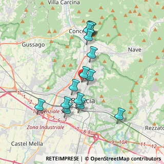 Mappa Via Fausto Gamba, 25128 Brescia BS, Italia (3.522)