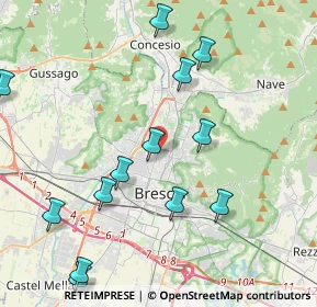 Mappa Via Fausto Gamba, 25128 Brescia BS, Italia (4.94357)