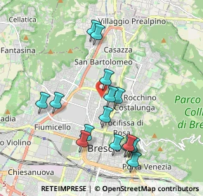 Mappa Via Fausto Gamba, 25128 Brescia BS, Italia (1.874)