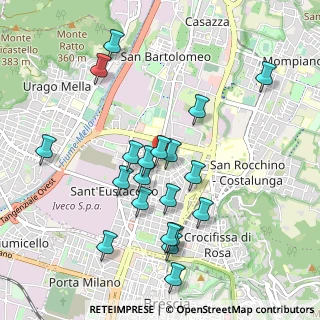 Mappa Via Fausto Gamba, 25128 Brescia BS, Italia (0.9755)