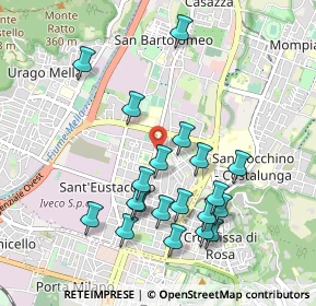 Mappa Via Fausto Gamba, 25128 Brescia BS, Italia (0.9625)