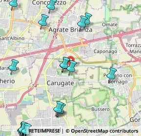Mappa Via Grigna, 20061 Carugate MI, Italia (3.1715)